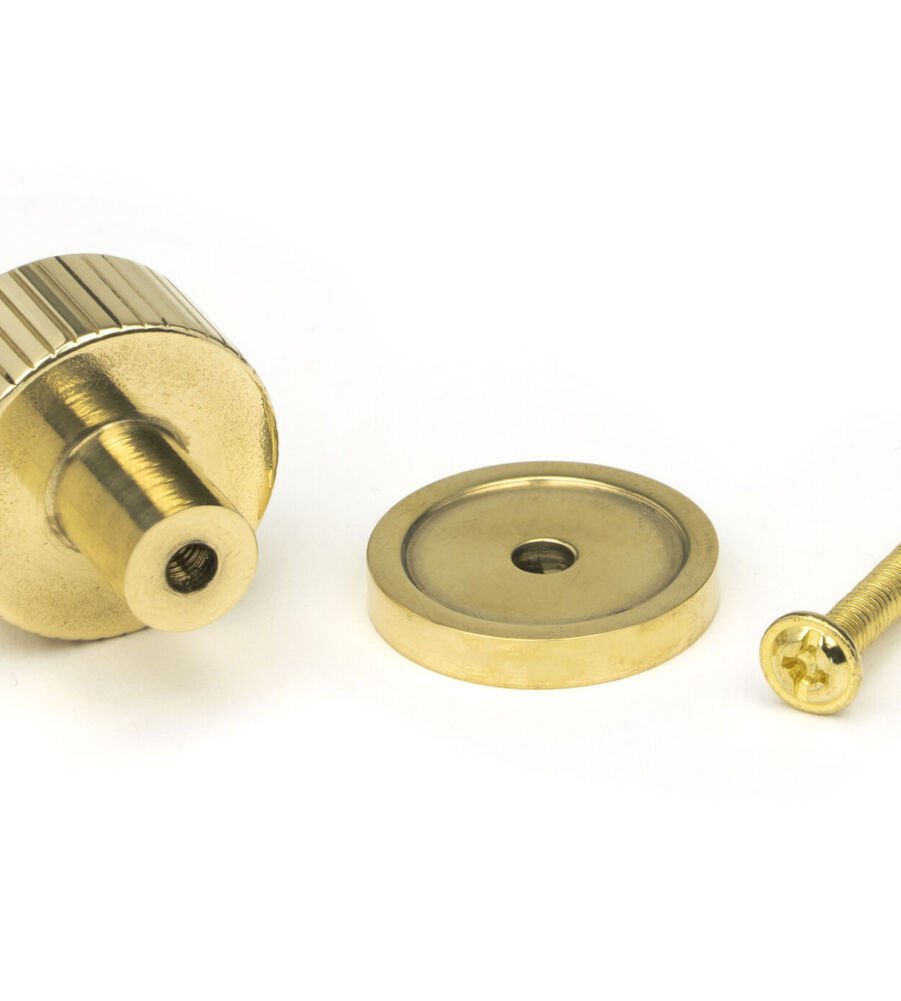 From The Anvil Polished Brass Judd Cabinet Knob - 25mm (Plain) - Image 5