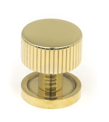 From The Anvil Polished Brass Judd Cabinet Knob – 25mm (Plain)