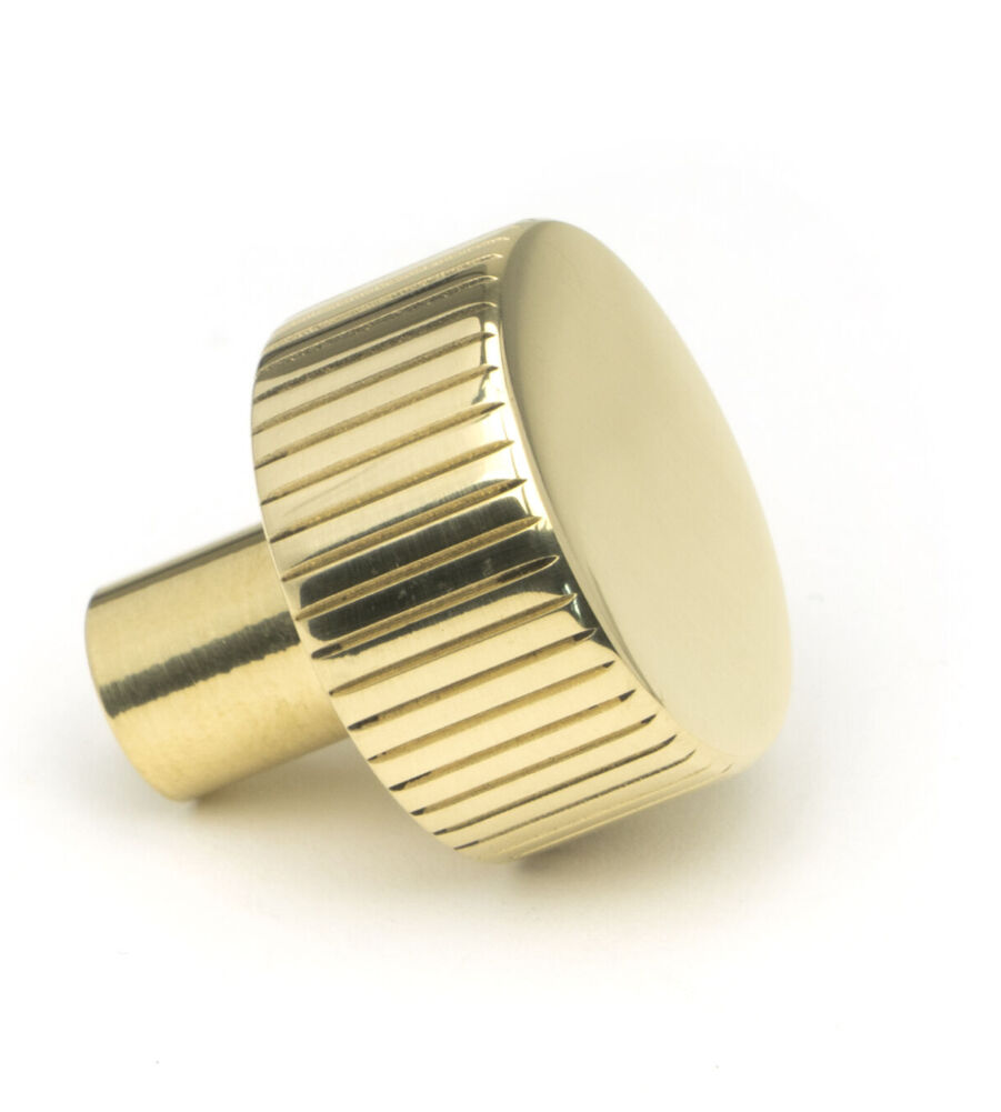 From The Anvil Polished Brass Judd Cabinet Knob - 25mm (No Rose) - Image 3