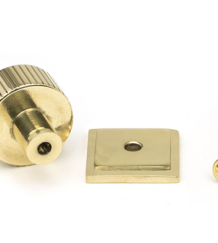 From The Anvil Polished Brass Judd Cabinet Knob - 25mm (Square) - Image 5
