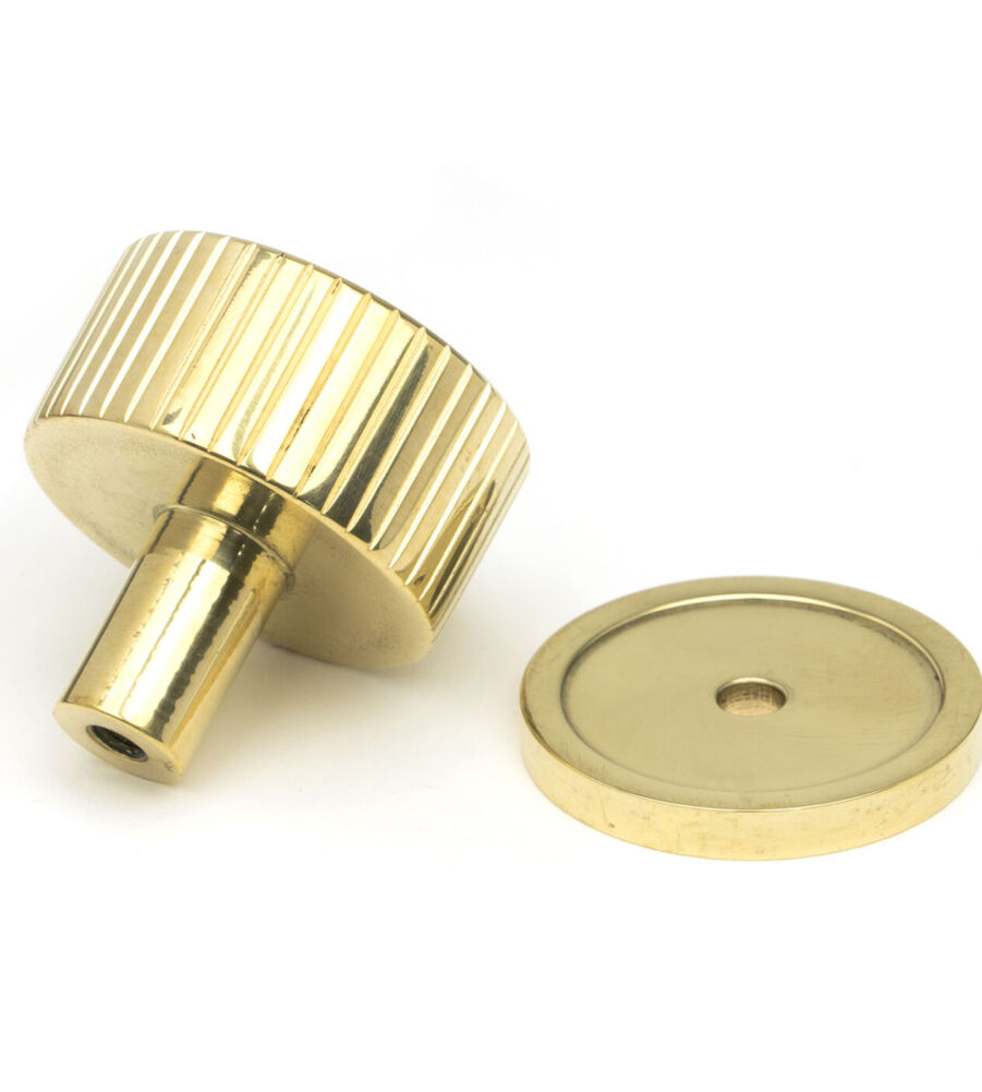 From The Anvil Polished Brass Judd Cabinet Knob - 32mm (Plain) - Image 4