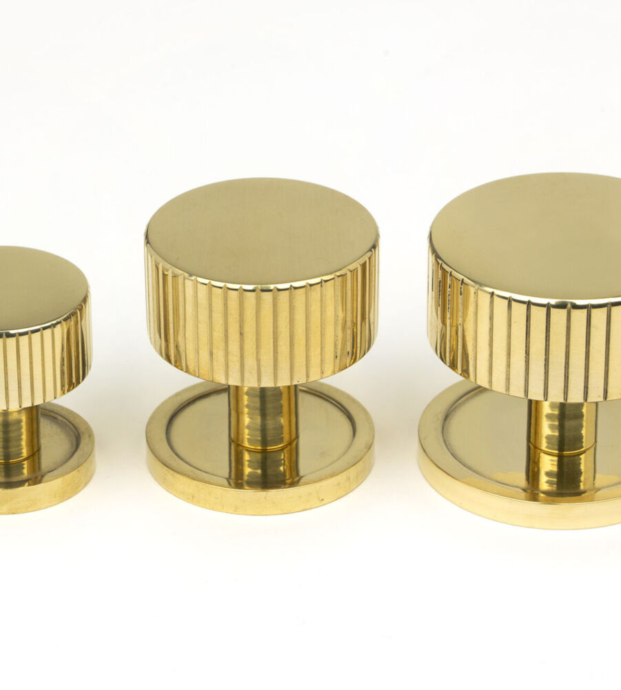 From The Anvil Polished Brass Judd Cabinet Knob - 32mm (Plain) - Image 6