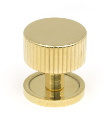 From The Anvil Polished Brass Judd Cabinet Knob – 32mm (Plain)