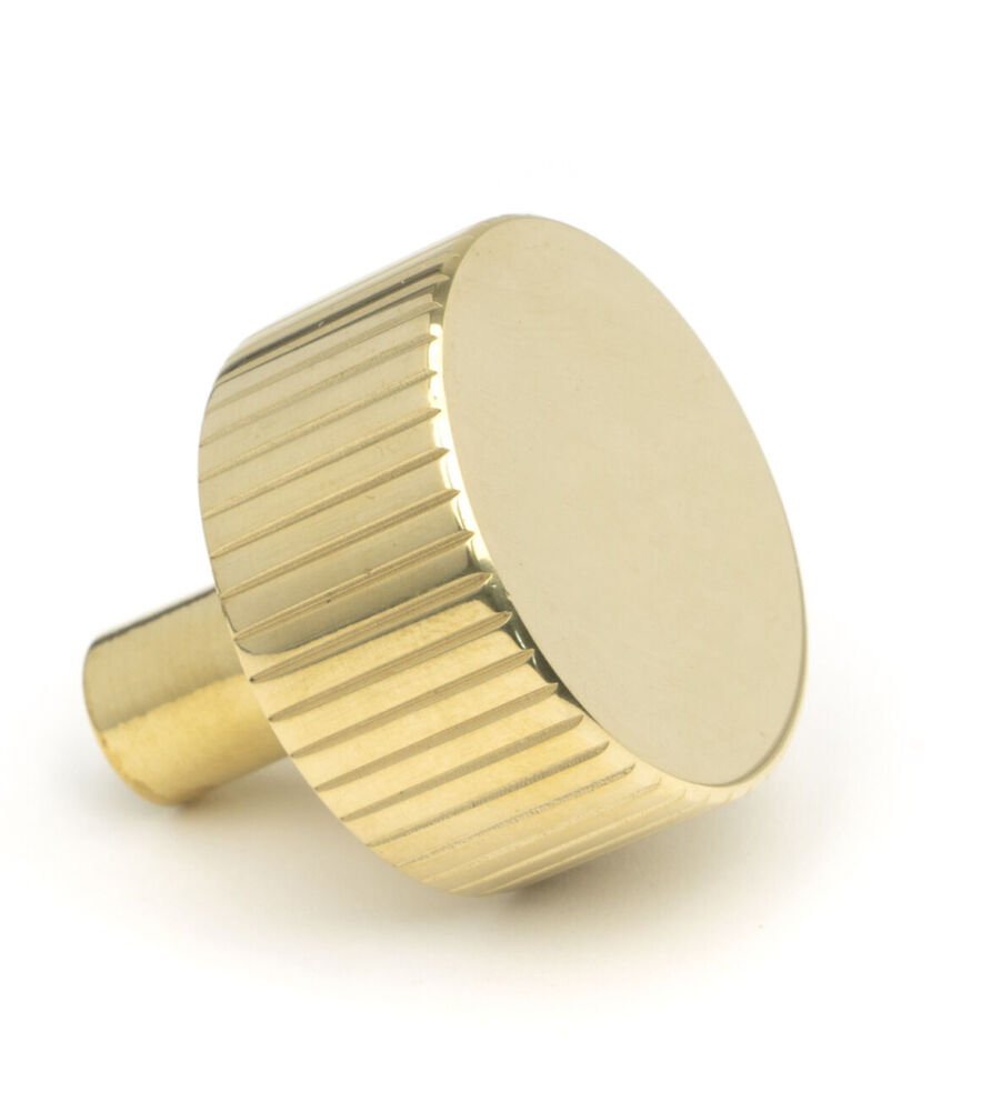From The Anvil Polished Brass Judd Cabinet Knob - 32mm (No Rose) - Image 3