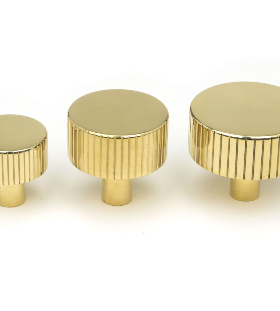 From The Anvil Polished Brass Judd Cabinet Knob - 32mm (No Rose) - Image 6