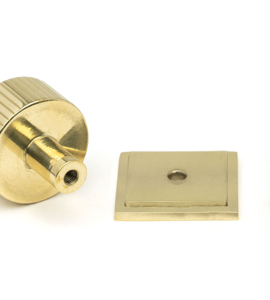 From The Anvil Polished Brass Judd Cabinet Knob - 32mm (Square) - Image 5