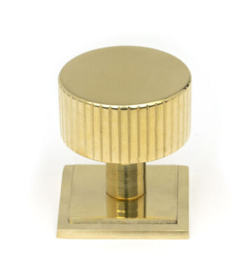 From The Anvil Polished Brass Judd Cabinet Knob – 32mm (Square)