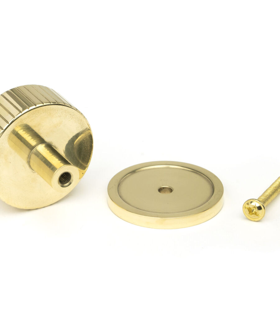 From The Anvil Polished Brass Judd Cabinet Knob - 38mm (Plain) - Image 5