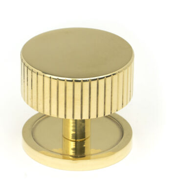 From The Anvil Polished Brass Judd Cabinet Knob – 38mm (Plain)