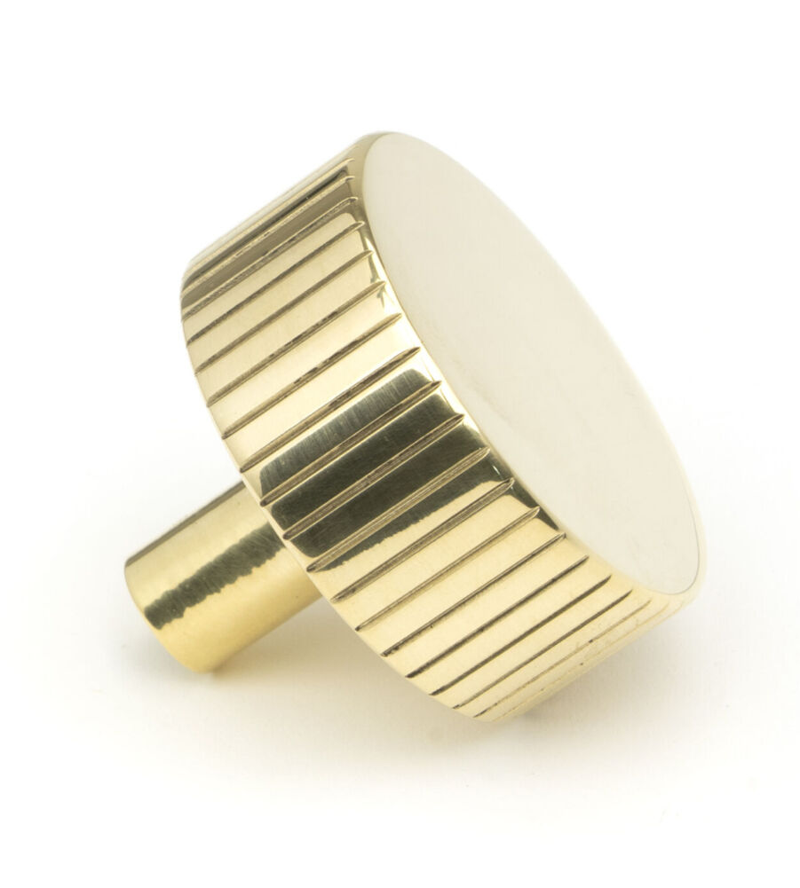 From The Anvil Polished Brass Judd Cabinet Knob - 38mm (No Rose) - Image 3
