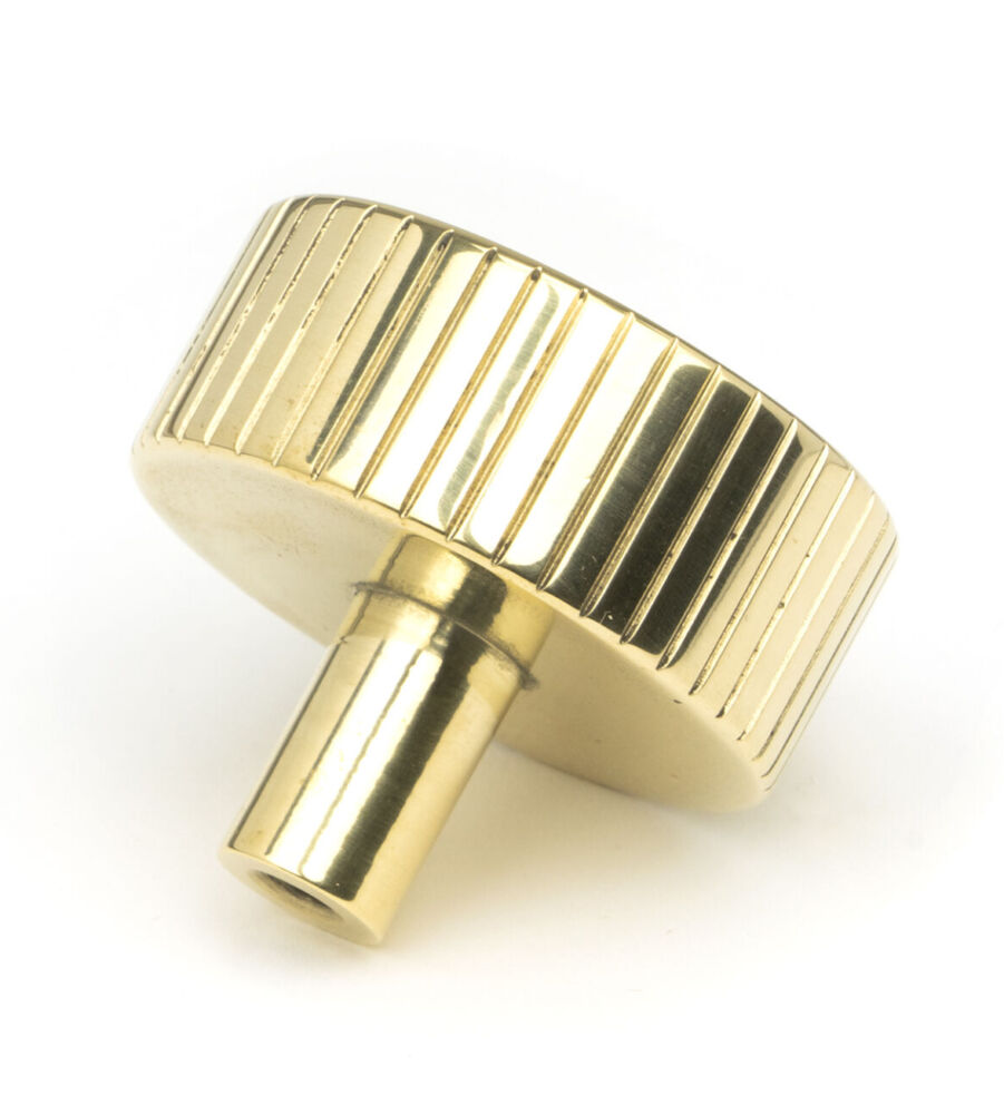 From The Anvil Polished Brass Judd Cabinet Knob - 38mm (No Rose) - Image 4