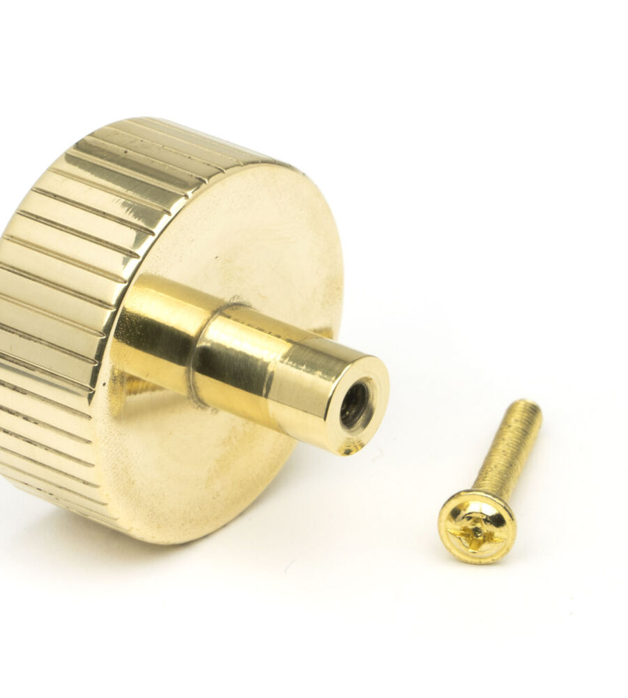 From The Anvil Polished Brass Judd Cabinet Knob - 38mm (No Rose) - Image 5