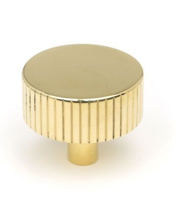 From The Anvil Polished Brass Judd Cabinet Knob – 38mm (No Rose)