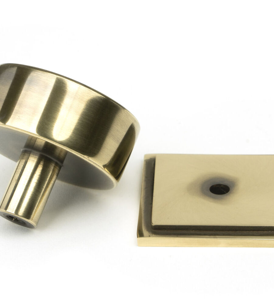 From The Anvil Aged Brass Kelso Cabinet Knob - 38mm (Square) - Image 4