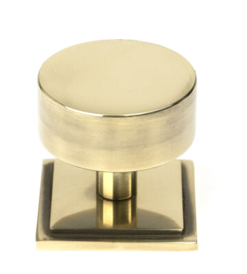 From The Anvil Aged Brass Kelso Cabinet Knob – 38mm (Square)