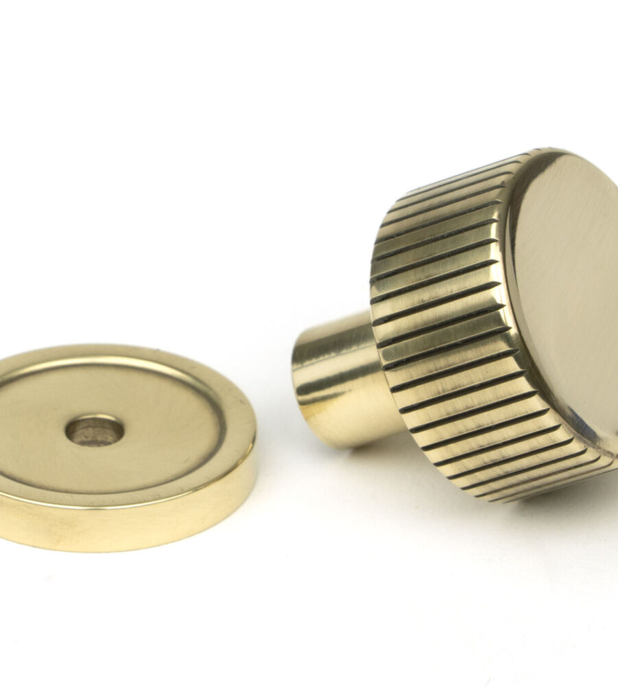 From The Anvil Aged Brass Judd Cabinet Knob - 25mm (Plain) - Image 3