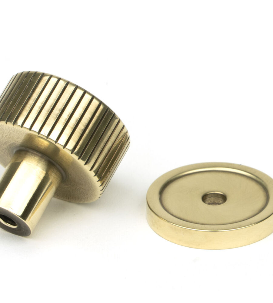 From The Anvil Aged Brass Judd Cabinet Knob - 25mm (Plain) - Image 4