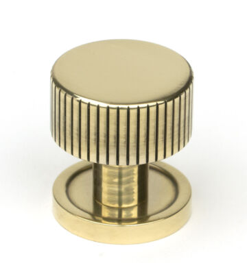 From The Anvil Aged Brass Judd Cabinet Knob – 25mm (Plain)