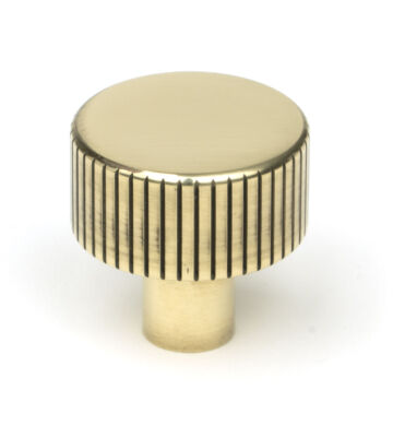From The Anvil Aged Brass Judd Cabinet Knob – 25mm (No Rose)