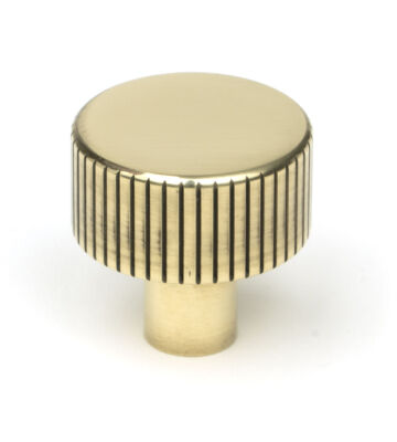 From The Anvil Aged Brass Judd Cabinet Knob – 25mm (No rose)