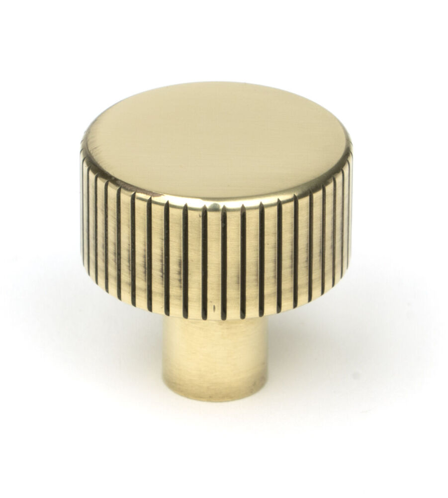 From The Anvil Aged Brass Judd Cabinet Knob - 25mm (No rose)