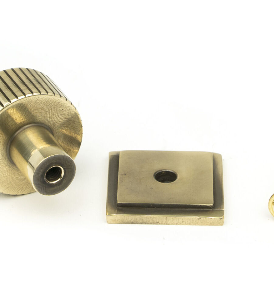 From The Anvil Aged Brass Judd Cabinet Knob - 25mm (Square) - Image 5