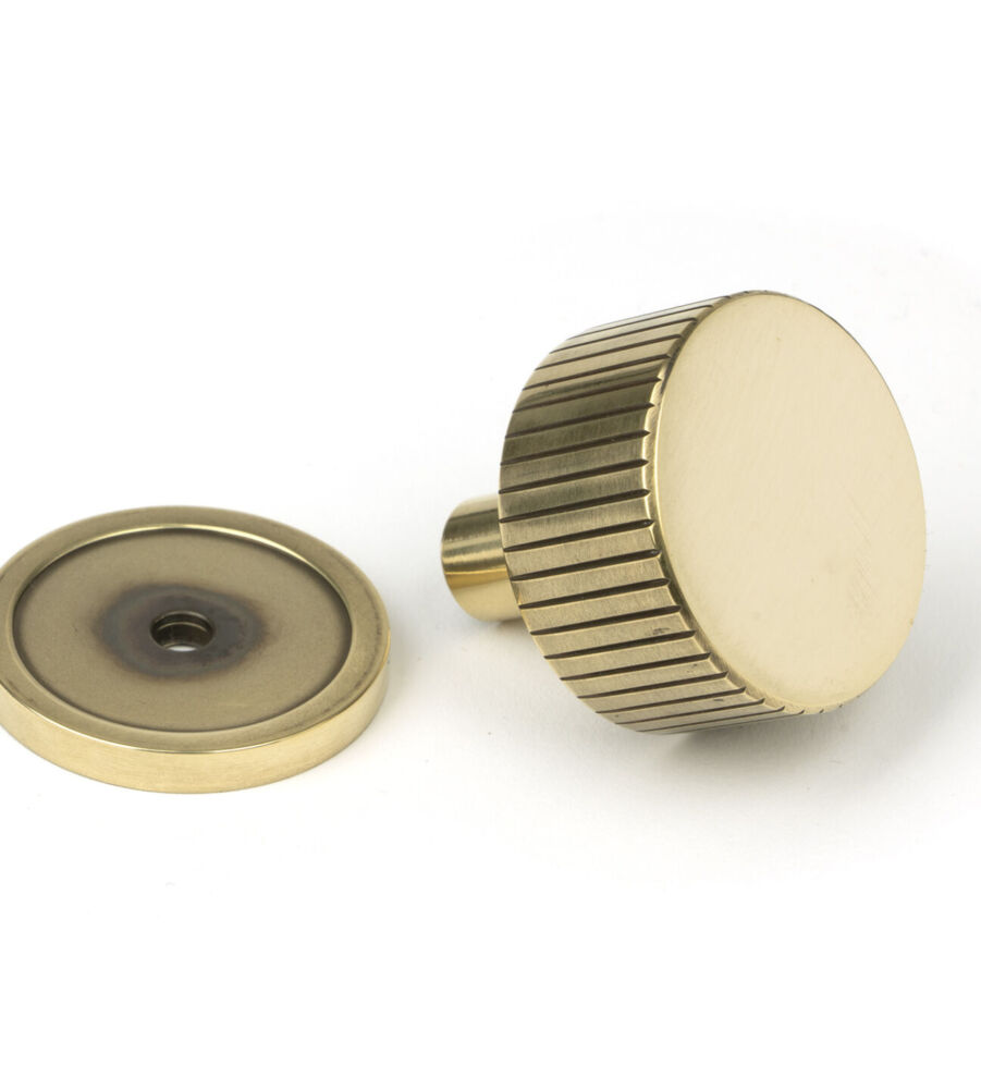 From The Anvil Aged Brass Judd Cabinet Knob - 32mm (Plain) - Image 3