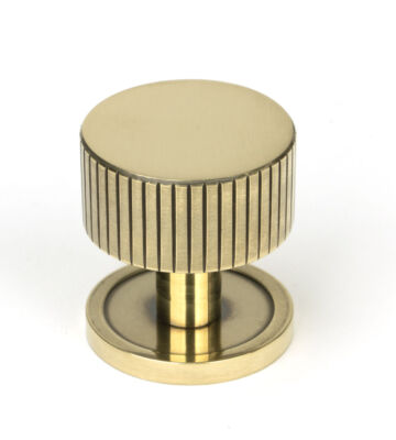 From The Anvil Aged Brass Judd Cabinet Knob – 32mm (Plain)