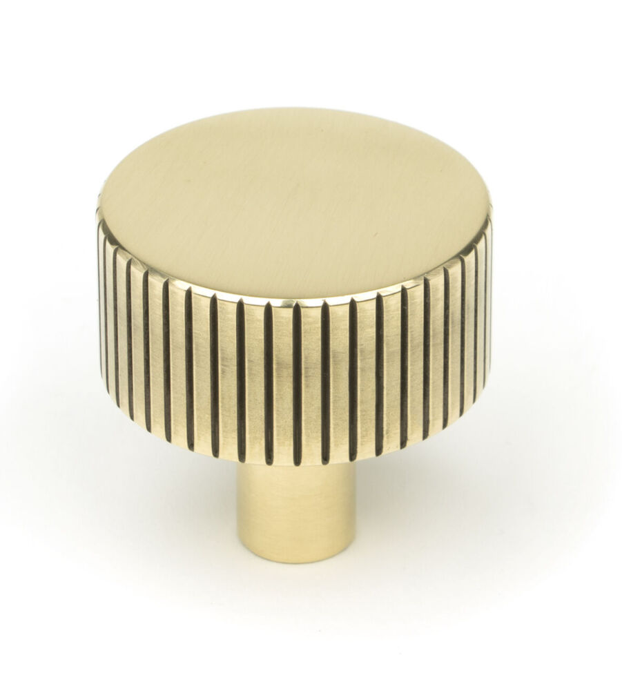 From The Anvil Aged Brass Judd Cabinet Knob - 32mm (No rose)