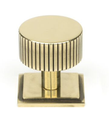 From The Anvil Aged Brass Judd Cabinet Knob – 32mm (Square)