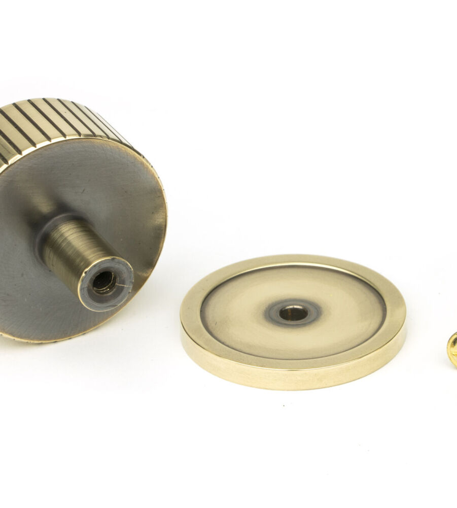 From The Anvil Aged Brass Judd Cabinet Knob - 38mm (Plain) - Image 5