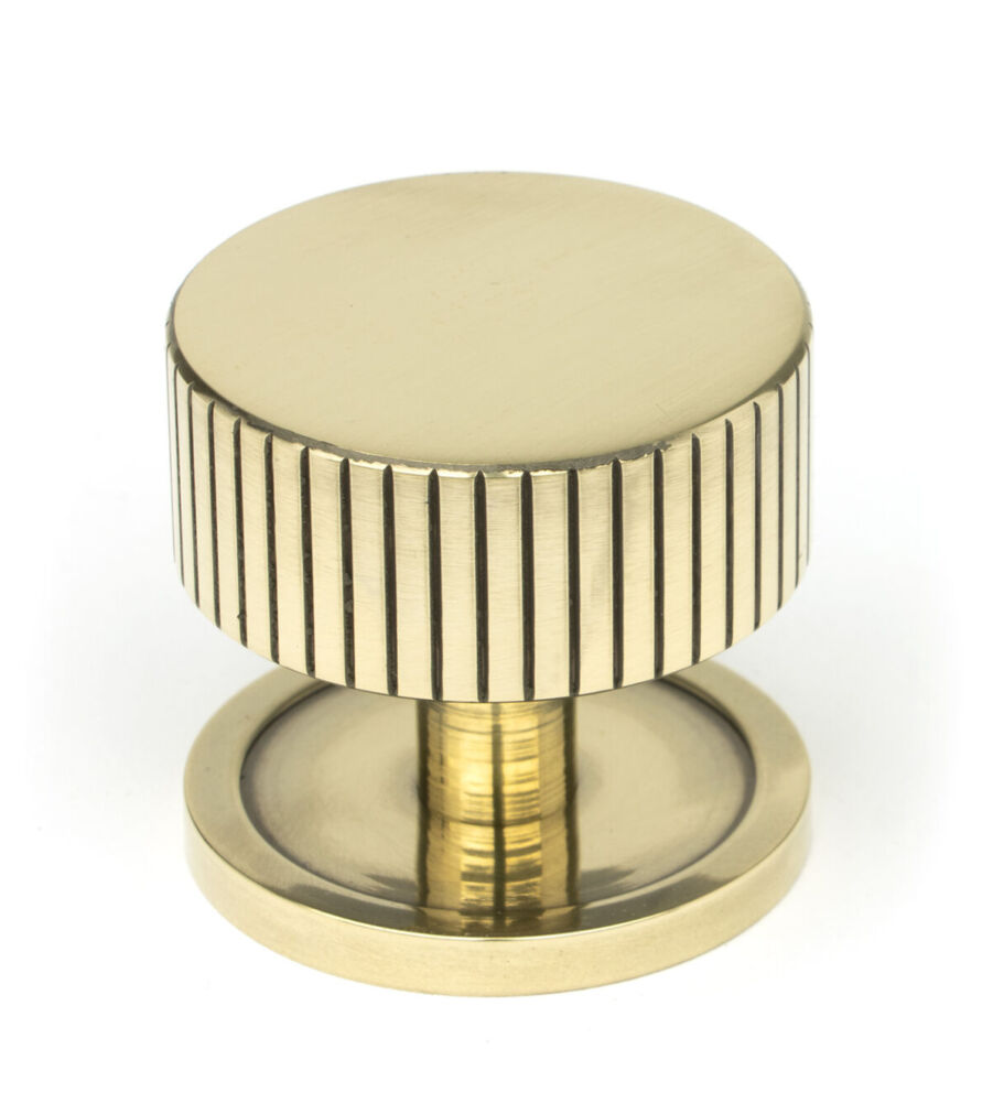 From The Anvil Aged Brass Judd Cabinet Knob - 38mm (Plain)