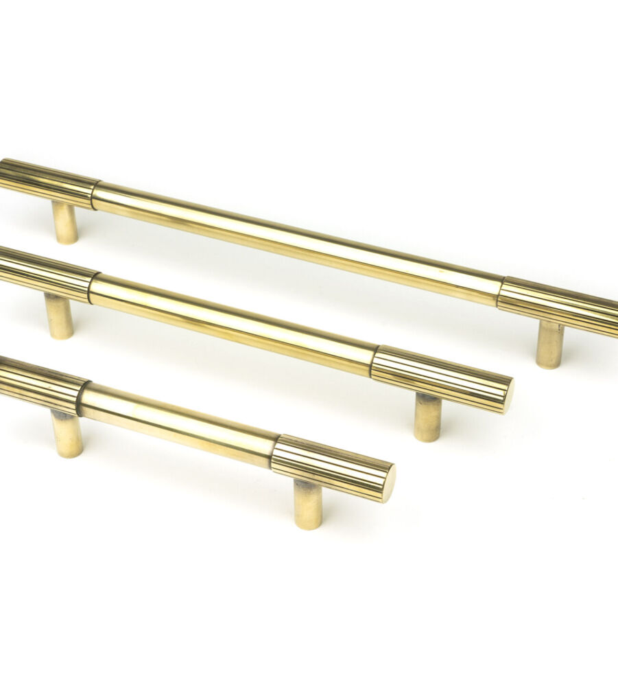 From The Anvil Aged Brass Judd Pull Handle - Small - Image 6