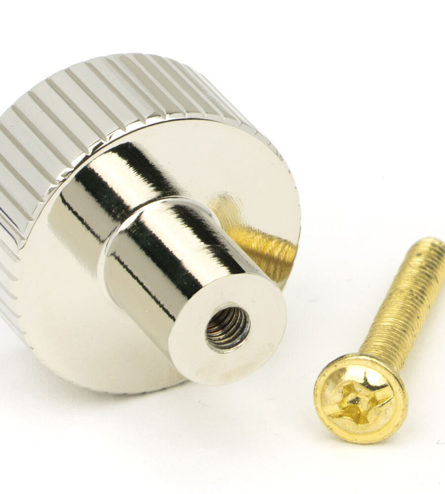 From The Anvil Polished Nickel Judd Cabinet Knob - 25mm (No rose) - Image 5