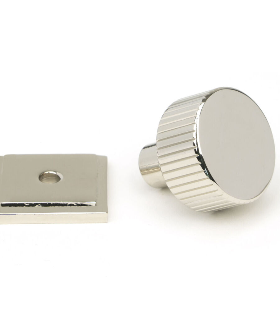 From The Anvil Polished Nickel Judd Cabinet Knob - 25mm (Square) - Image 3