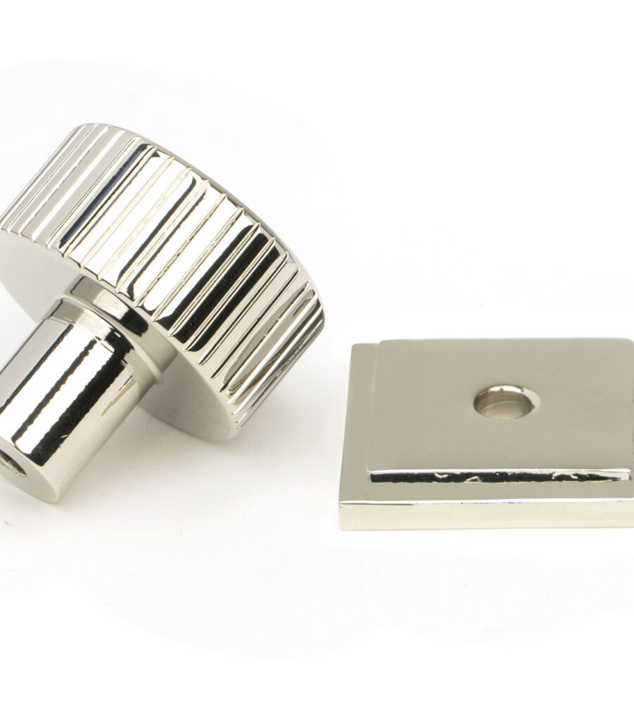From The Anvil Polished Nickel Judd Cabinet Knob - 25mm (Square) - Image 4