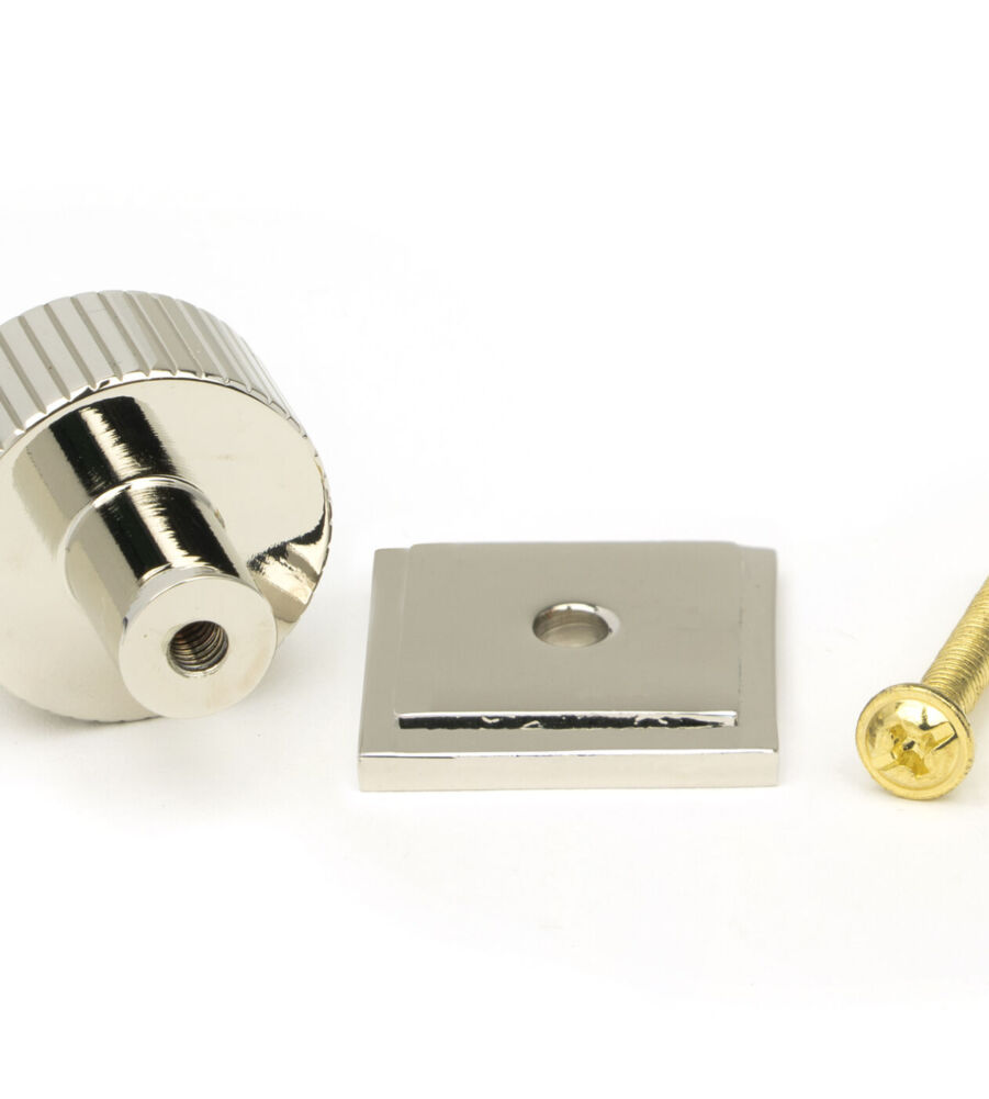 From The Anvil Polished Nickel Judd Cabinet Knob - 25mm (Square) - Image 5