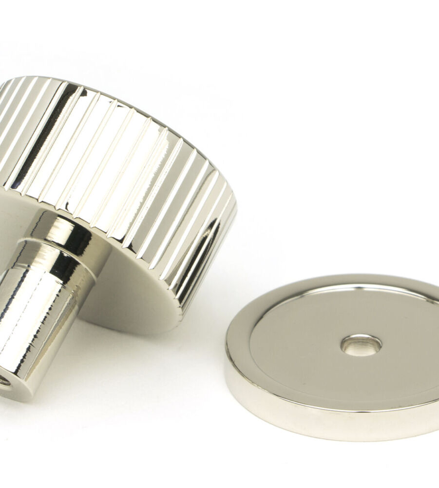 From The Anvil Polished Nickel Judd Cabinet Knob - 32mm (Plain) - Image 4