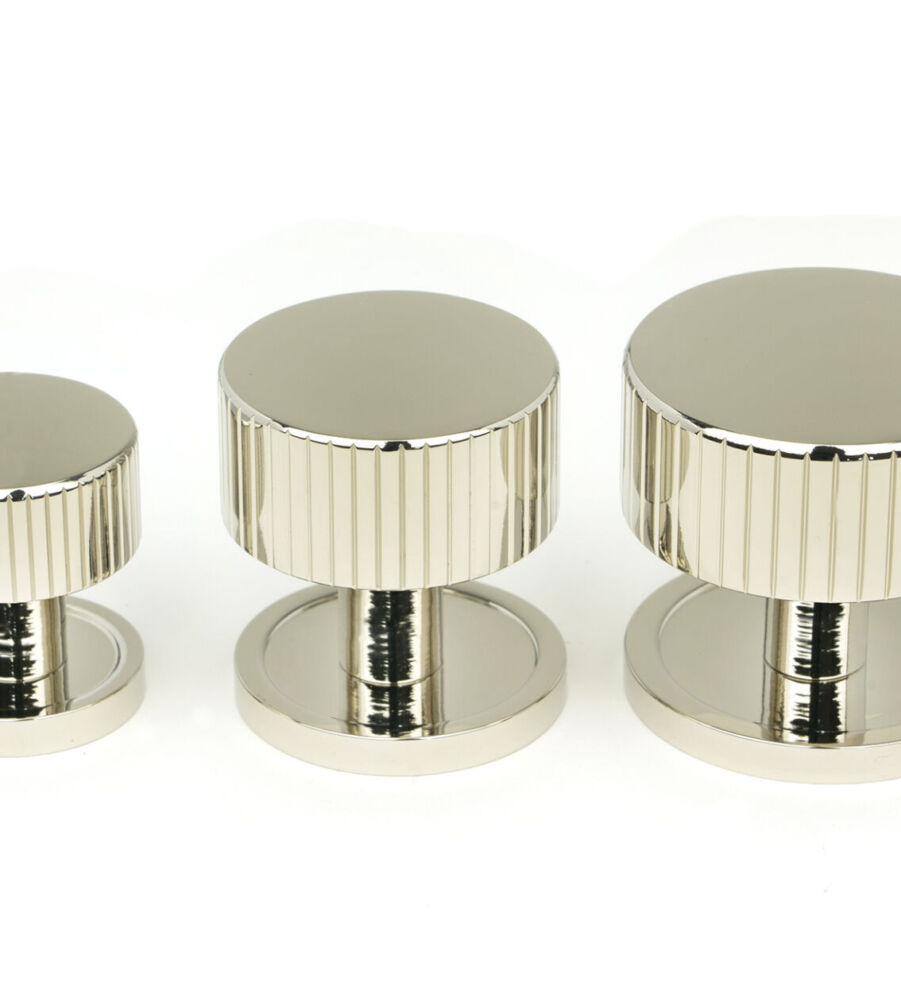 From The Anvil Polished Nickel Judd Cabinet Knob - 32mm (Plain) - Image 6