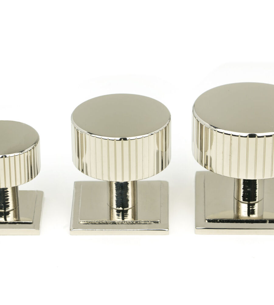 From The Anvil Polished Nickel Judd Cabinet Knob - 32mm (Square) - Image 6