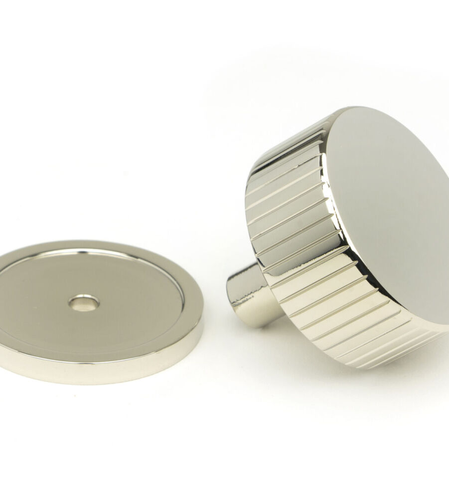 From The Anvil Polished Nickel Judd Cabinet Knob - 38mm (Plain) - Image 3