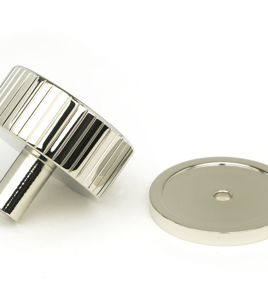 From The Anvil Polished Nickel Judd Cabinet Knob - 38mm (Plain) - Image 4