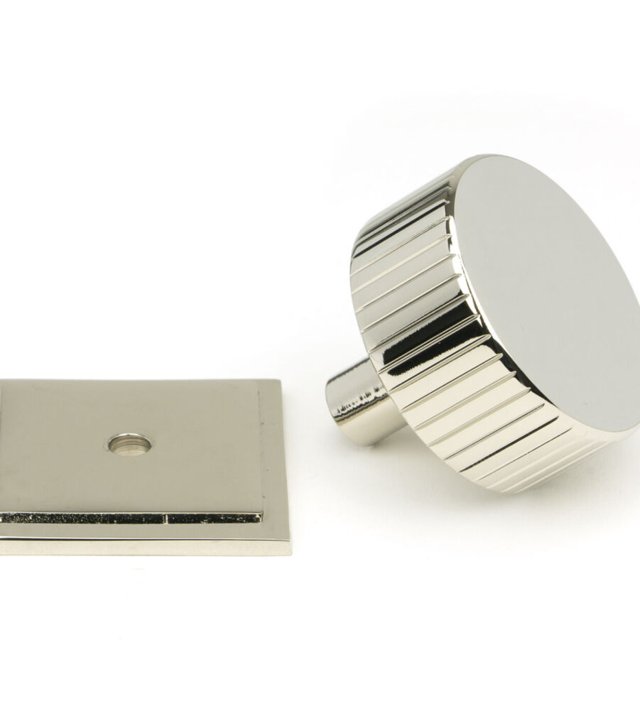 From The Anvil Polished Nickel Judd Cabinet Knob - 38mm (Square) - Image 3