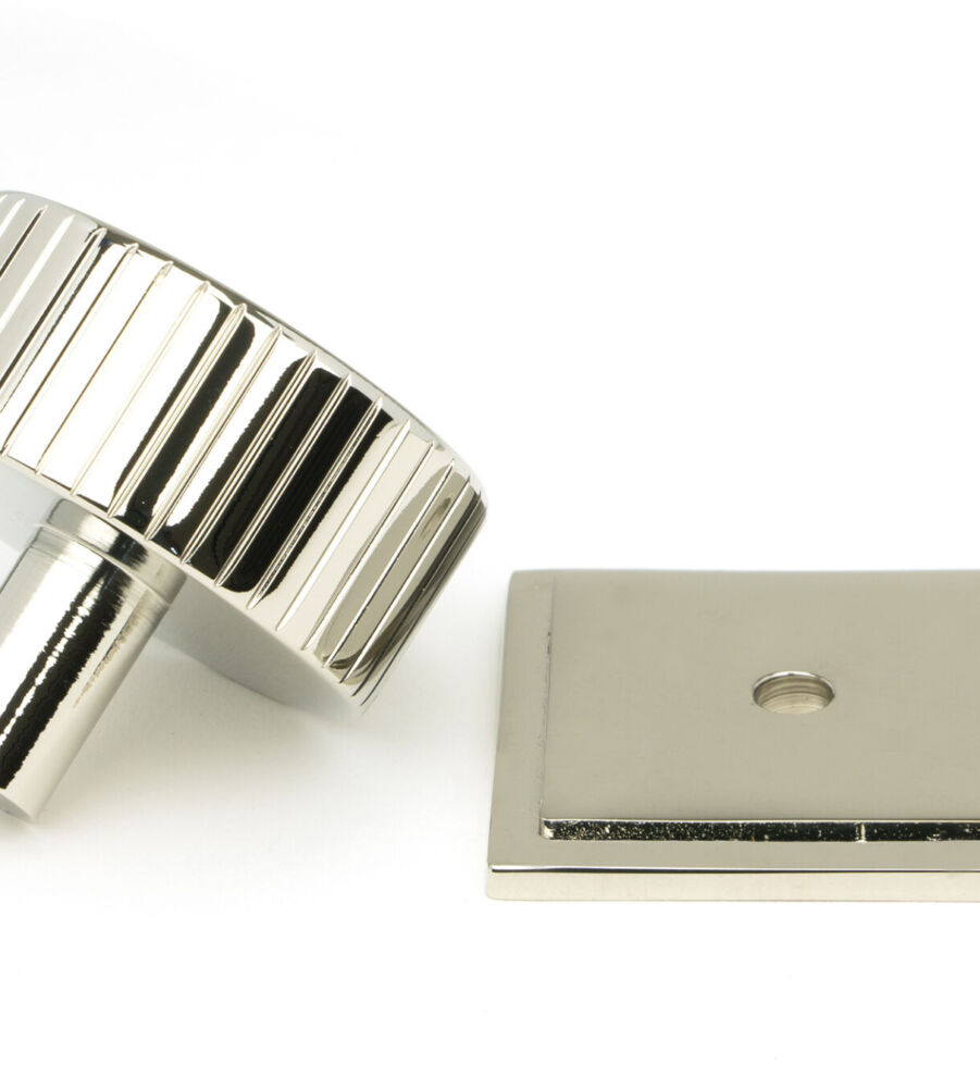 From The Anvil Polished Nickel Judd Cabinet Knob - 38mm (Square) - Image 4