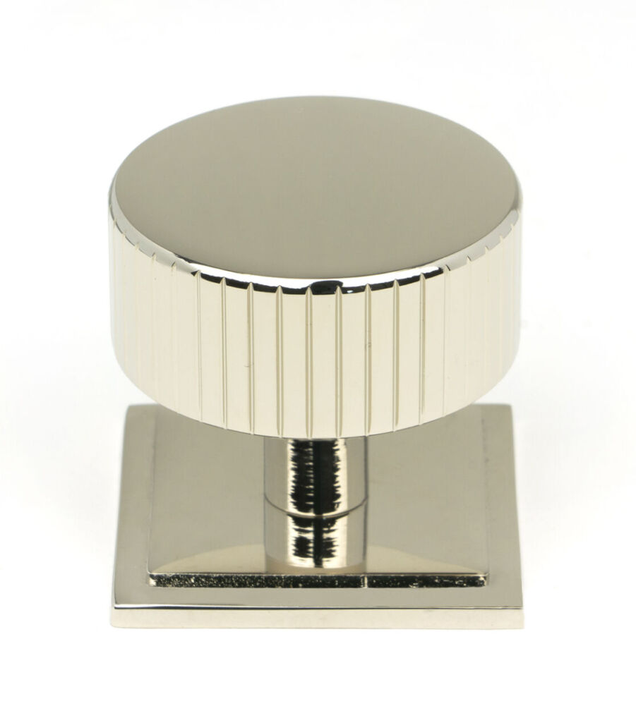 From The Anvil Polished Nickel Judd Cabinet Knob - 38mm (Square)