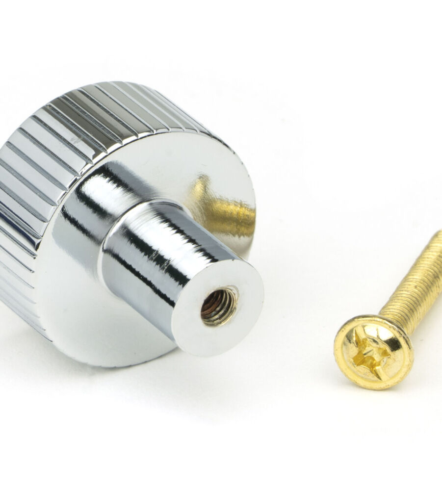 From The Anvil Polished Chrome Judd Cabinet Knob - 25mm (No rose) - Image 5