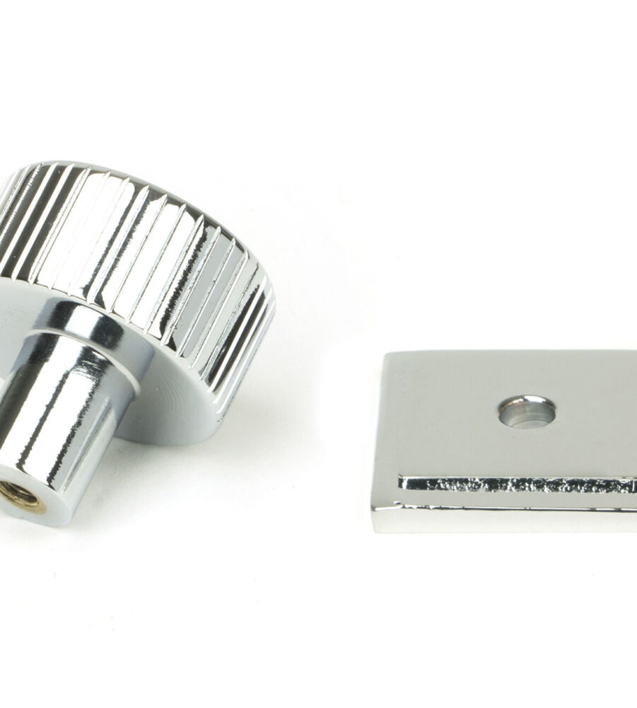 From The Anvil Polished Chrome Judd Cabinet Knob - 25mm (Square) - Image 4