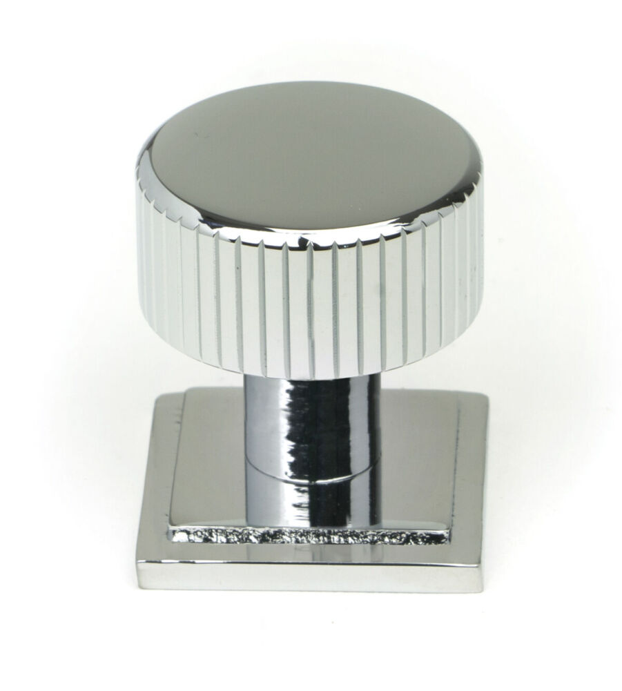 From The Anvil Polished Chrome Judd Cabinet Knob - 25mm (Square)