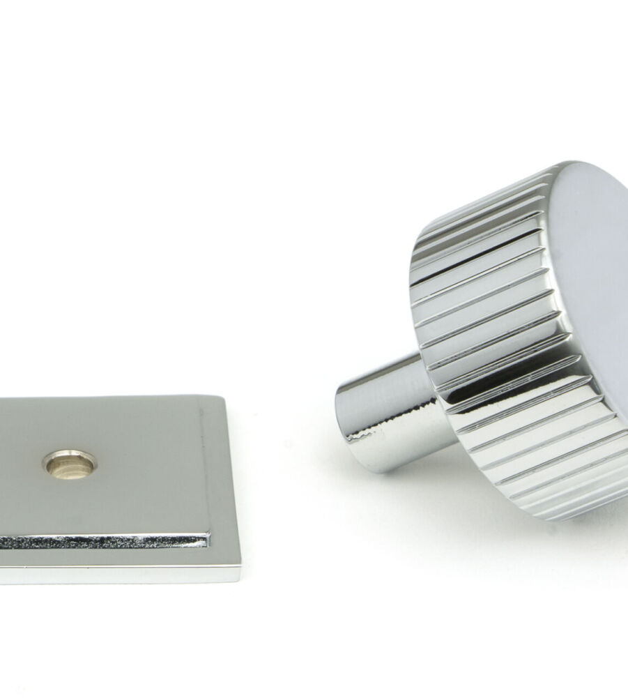 From The Anvil Polished Chrome Judd Cabinet Knob - 32mm (Square) - Image 3
