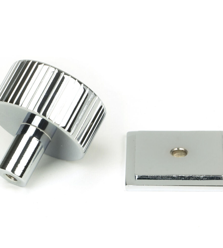 From The Anvil Polished Chrome Judd Cabinet Knob - 32mm (Square) - Image 4